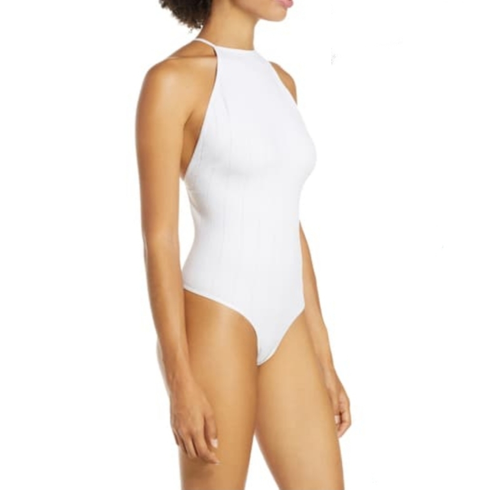Free People Intimate Halter Neck Thong Bodysuit